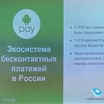 Na akých zariadeniach Android Pay funguje? Android Pay vybral 30 rubľov