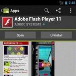 Android için Adobe Flash Player eklentisi